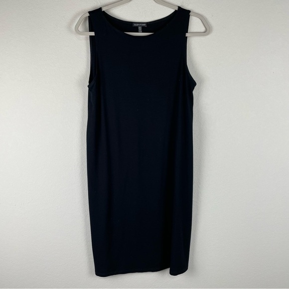 Eileen Fisher Dresses & Skirts - Eileen Fisher Black Sleeveless Knee Length Dress